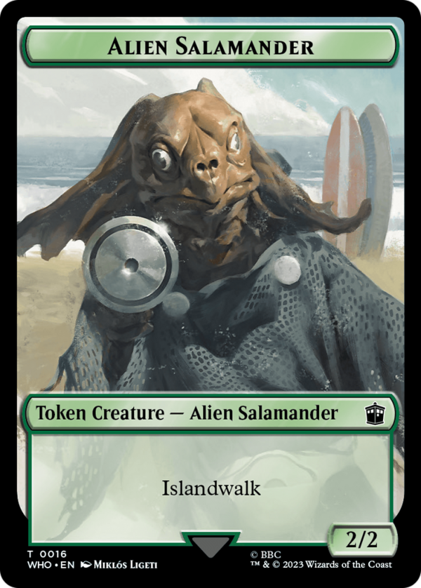 Dalek    Alien Salamander Double-Sided Token [Doctor Who Tokens] Hot on Sale - Image 2