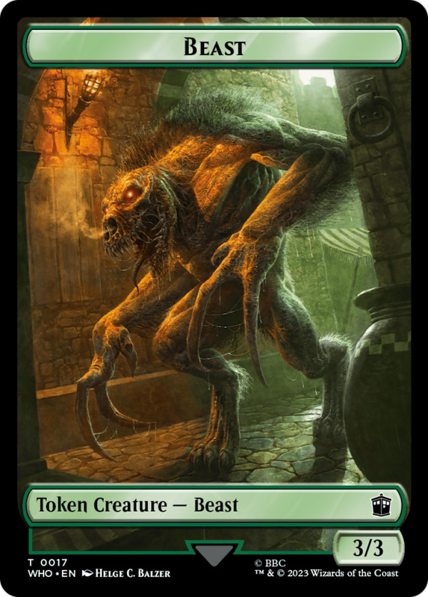 Dalek    Beast Double-Sided Token [Doctor Who Tokens] Discount - Image 2