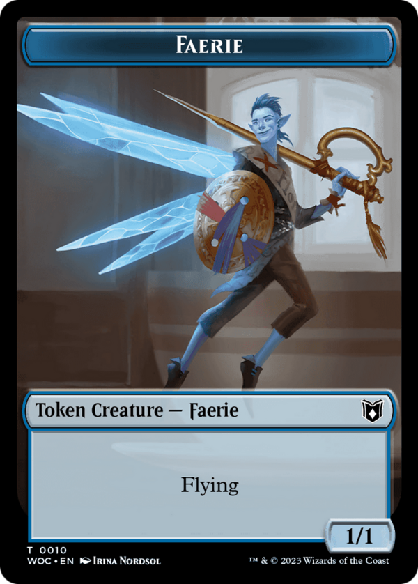 Faerie    Saproling Double-Sided Token [Wilds of Eldraine Commander Tokens] Online now