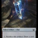 Golem    Clue Double-Sided Token [March of the Machine Commander Tokens] Online - Image 2