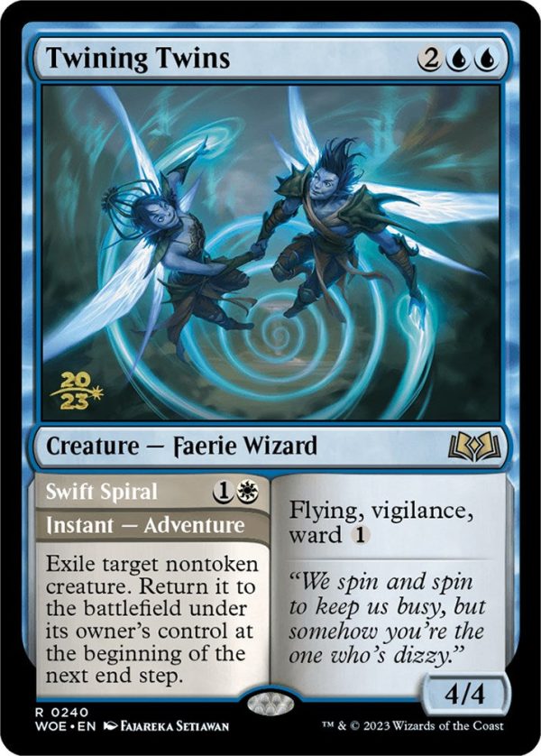 Twining Twins    Swift Spiral [Wilds of Eldraine Prerelease Promos] For Discount - Image 2