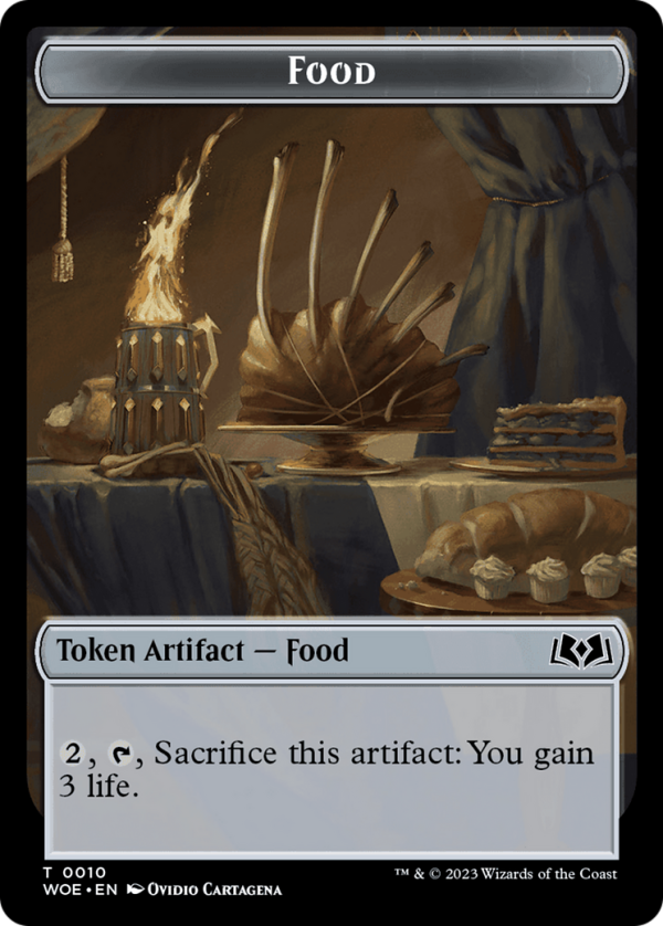 Bird    Food (0010) Double-Sided Token [Wilds of Eldraine Tokens] Online Sale - Image 2