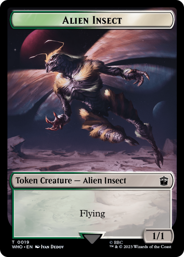 Fish    Alien Insect Double-Sided Token [Doctor Who Tokens] Online now - Image 2