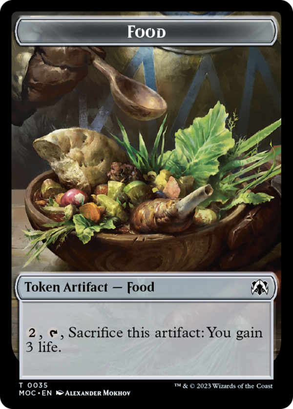 Food    Replicated Ring Double-Sided Token [March of the Machine Commander Tokens] Hot on Sale
