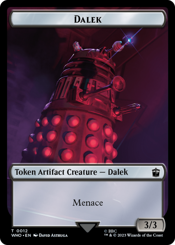 Dalek    Dinosaur Double-Sided Token [Doctor Who Tokens] on Sale