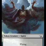Knight (7)    Spirit (14) Double-Sided Token [March of the Machine Commander Tokens] Supply - Image 2
