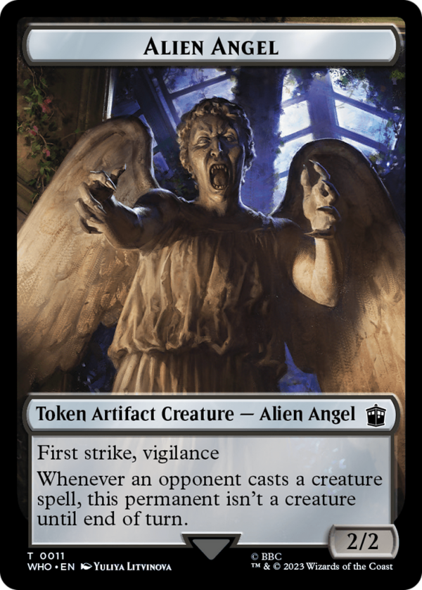 Alien Angel    Mark of the Rani Double-Sided Token [Doctor Who Tokens] Online now