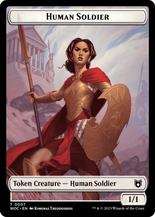 Pirate    Human Soldier Double-Sided Token [Wilds of Eldraine Commander Tokens] For Sale - Image 2