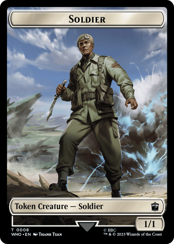 Soldier    Alien Warrior Double-Sided Token [Doctor Who Tokens] Online