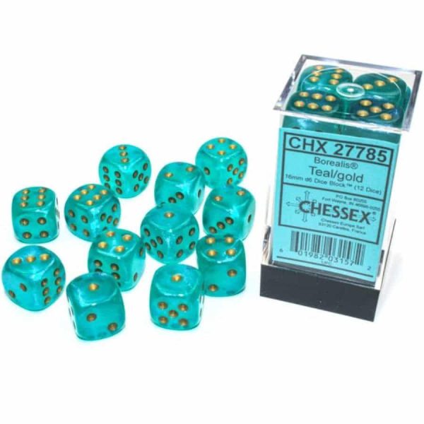 D6 -16Mm Borealis Luminary Teal Gold 12CT on Sale