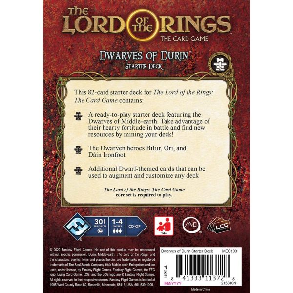 Lord Of The Rings LCG - Dwarves of Durin Starter Deck Online - Image 2