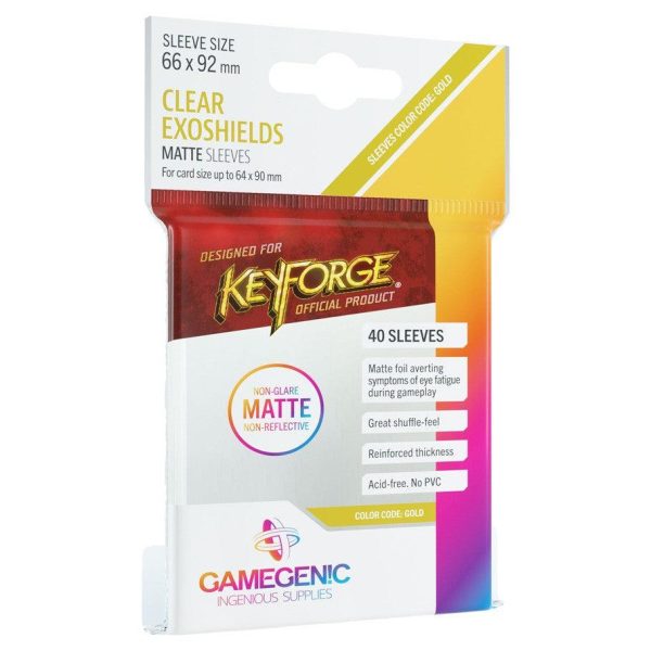 MATTE KeyForge Exoshields Clear Card Sleeves on Sale