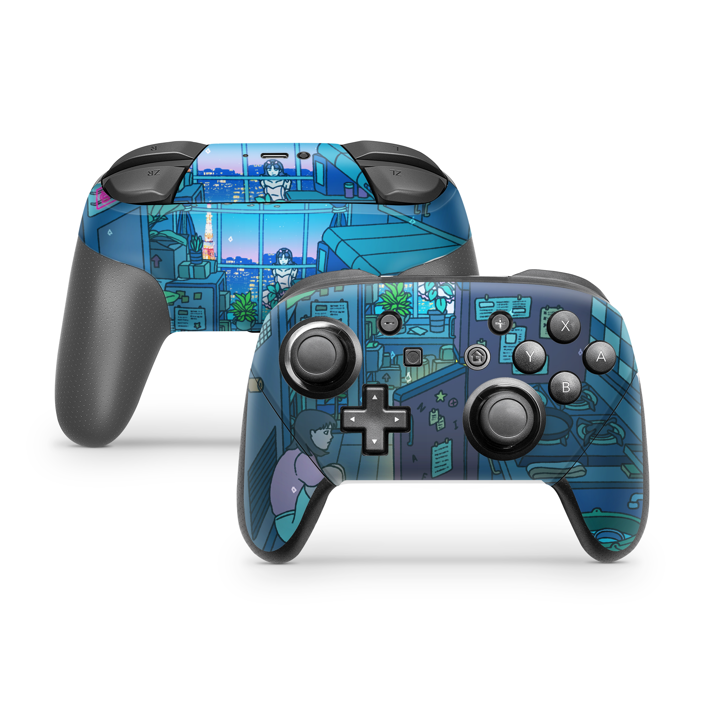 Nintendo Switch Controller Skin Perfect Blue Online Hot Sale