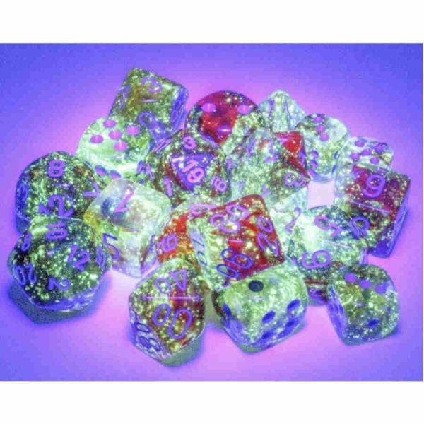 7Ct Polyhedral Set: Nebula Luminary: Primary W  Blue For Discount