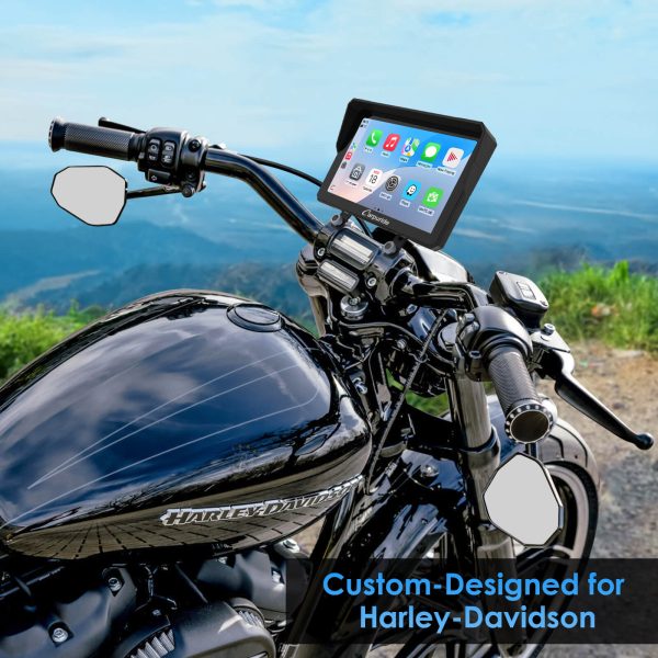Carpuride W702H W502H Harley-Compatible Stereo & Mount System Sale - Image 2