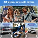 CARPURIDE W703 Portable Smart Multimedia Car Stereo with Dual Cameras and DVR Function Cheap - Image 3