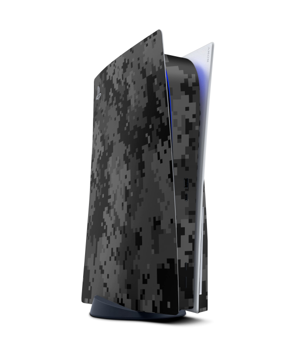 PlayStation 5 Disc Skin Black Digi Camo For Sale