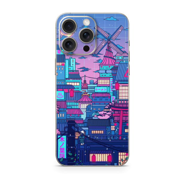 Apple iPhone Cyberpunk Village Skin Discount - Image 4