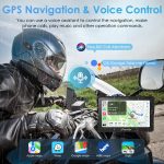 Carpuride W702 Pro with TPMS Option | Wireless Portable Motorcycle Stereo Featuring Dual Bluetooth, Intercom, Compass & Barometer Online Sale - Image 4