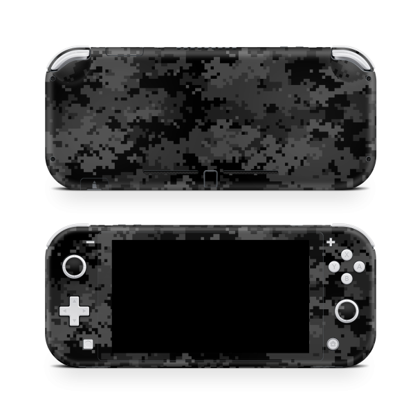 Nintendo Switch LITE Skin Black Digi Camo For Sale
