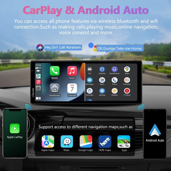 CARPURIDE W903 Portable Smart Multimedia Dashboard Console with Front Camera and DVR Function For Cheap - Image 3