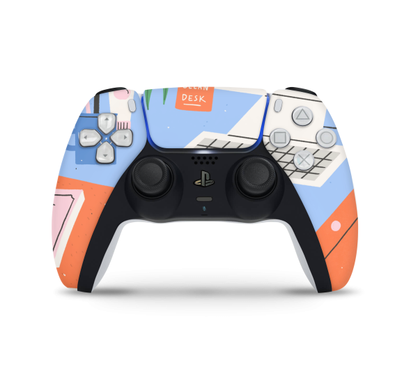 Playstation 5 Controller Skin Messy Desk Fashion