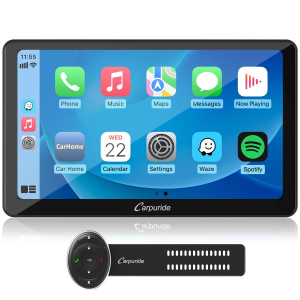 CARPURIDE W101 Portable Smart Multimedia Dashboard Console with Steering Wheel Control Suitable for Larger Vehicles For Cheap