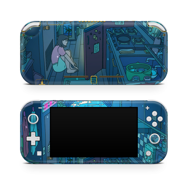 Nintendo Switch LITE Skin Perfect Blue Online now