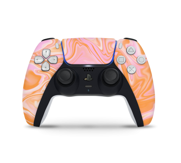 Playstation 5 Controller Skin Retro Lava Cheap