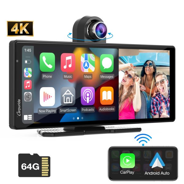 CARPURIDE W903 Portable Smart Multimedia Dashboard Console with Front Camera and DVR Function For Cheap