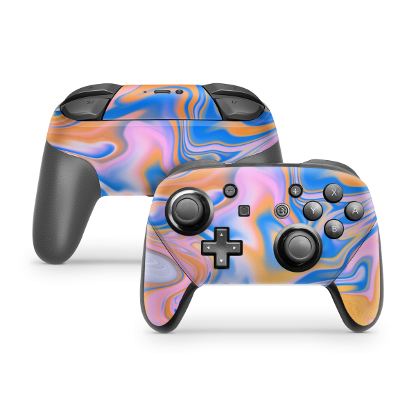 Nintendo Switch Controller Skin Blue Liquid Discount