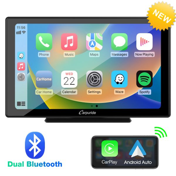 CARPURIDE W901 Pro Portable Smart Multimedia Dual Bluetooth Dashboard Console Sale