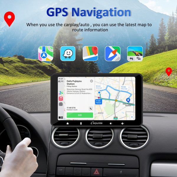 CARPURIDE W708 Wireless Portable Car Stereo Online Hot Sale - Image 3