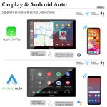 CARPURIDE YT09 Single Din Car Stereo with Wireless Apple CarPlay&Android Auto,9  IPS Touch Screen,GPS Navigation,BT,USB,FM,Rear Camera,SWC For Cheap - Image 3