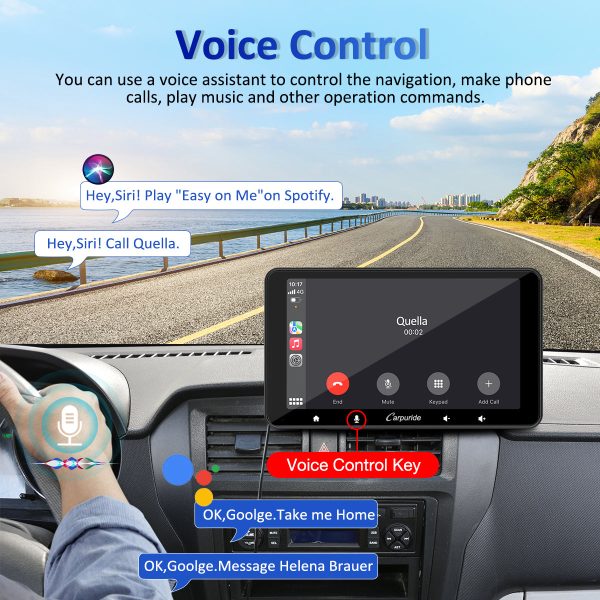 CARPURIDE W708 Wireless Portable Car Stereo Online Hot Sale - Image 4