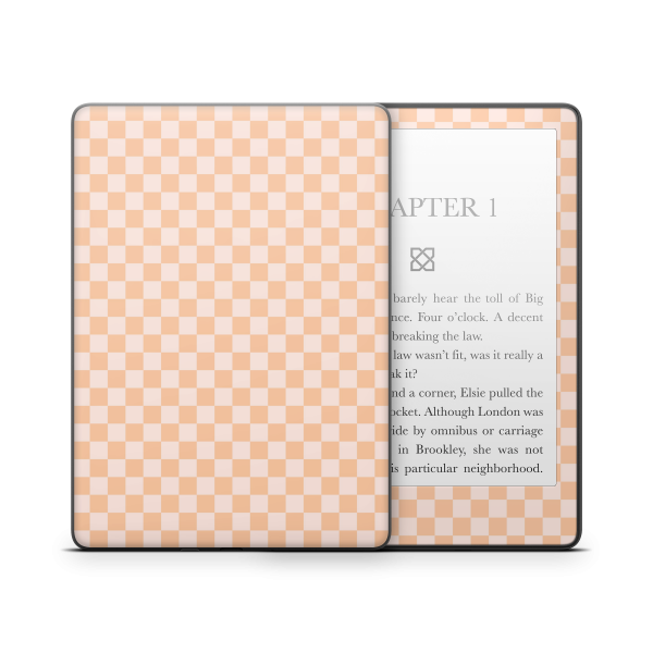 Checkered Cream Kindle Skin Online now - Image 5