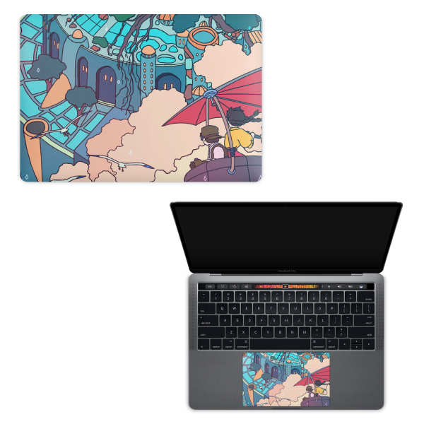 Apple MacBook Castle in the Sky Skin Online - Image 5