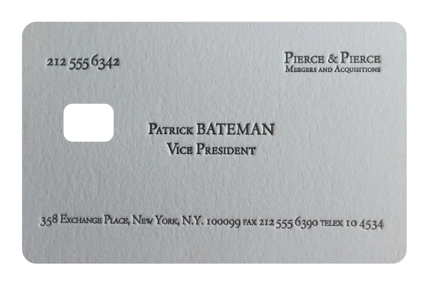 Patrick Bateman Card Discount - Image 2