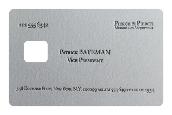 Patrick Bateman Card Discount - Image 3