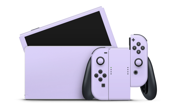 Nintendo Switch OLED Skin Light Lavender Discount