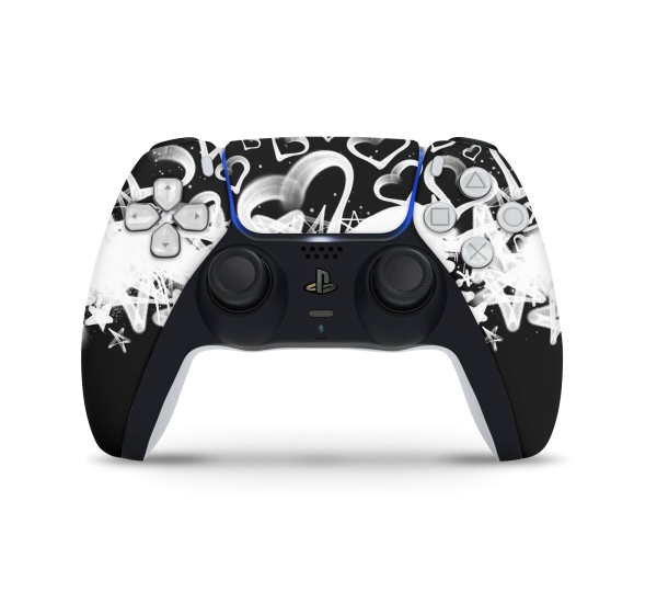 Playstation 5 Controller Skin Hearts and Stars on Sale