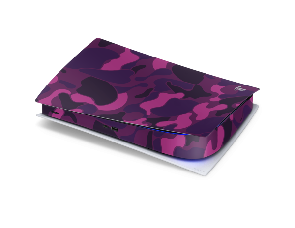 Playstation 5 Digital Skin Ape Camo Purple Hot on Sale