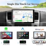 CARPURIDE YT09 Single Din Car Stereo with Wireless Apple CarPlay&Android Auto,9  IPS Touch Screen,GPS Navigation,BT,USB,FM,Rear Camera,SWC For Cheap - Image 2
