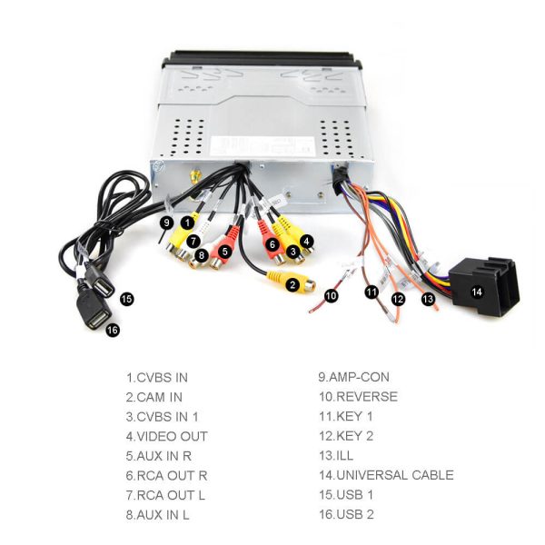 CARPURIDE 1Din Android 8.1 2+32G Car Radio Autoradio 7   Retractable Touch Screen GPS Wifi MP5 USB FM Car Video Online - Image 5