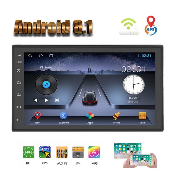 CARPURIDE Android 8.1 2Din 7   Car Stereo Radio TFT Car MP5 Player 1080P BT WIFI GPS Navigation FM Phone Link Auto Radio For Sale - Image 2