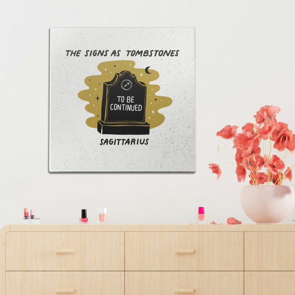 Sagittarius as a Tombstone Wall Art Fashion - Image 2