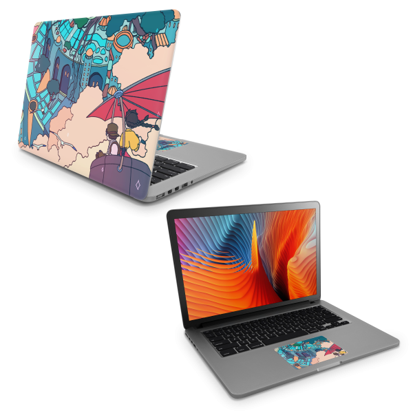 Apple MacBook Castle in the Sky Skin Online - Image 4