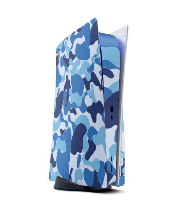 PlayStation 5 Disc Skin Ape Camo Blue For Sale