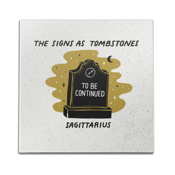 Sagittarius as a Tombstone Wall Art Fashion