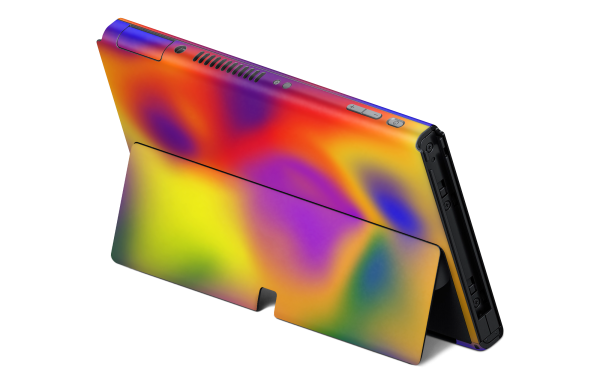 Nintendo Switch OLED Skin rainbow burst For Cheap - Image 2